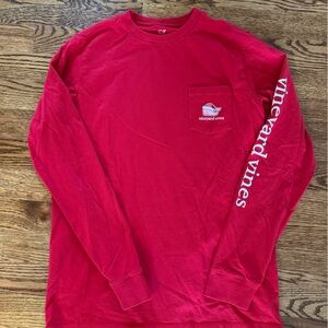 Vineyard Vines Boys Christmas Long Sleeve T Shirt size M 12-14